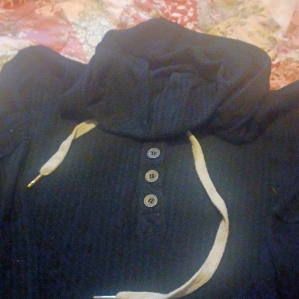 Black shirt with hoodie